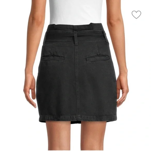 IRO Hovy Paperbag Mini Denim Skirt Sz 2 - Picture 3 of 11